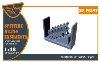 Clear Prop CPA48127 Spitfire Mk.IXe exhausts (AIRFIX) 1/48