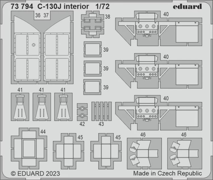 Eduard 73794 SET C-130J interior (ZVE) 1/72