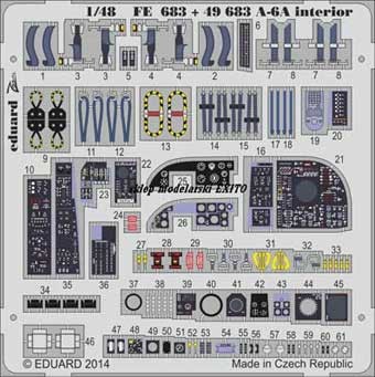 Eduard 49683 A-6A interior S.A.