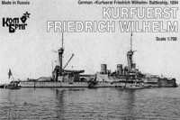 Combrig 70197 Kurfuerst Friedrich Wilhelm Германский броненосец 1894 (1/700) 1/700