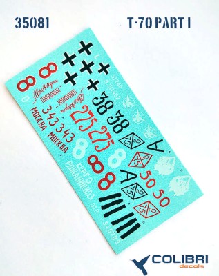 Colibri decals 35081 Т-70 part I 1/35