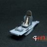 ЭВМ RS48099 ЛаГГ-3 Кресло пилота с бронеспинкой и ремнями из 3D-декали ЛаГГ-3 Звезда 1/48