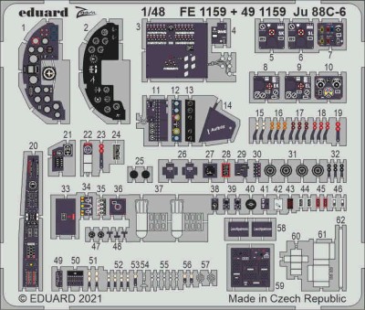 Eduard FE1159 Ju 88C-6 (ICM) 1:48