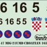 Model Maker Decals D72147 Mikoyan MiG-21UMD Croatian 1/72