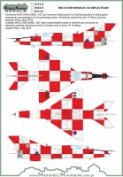 Model Maker Decals D72147 Mikoyan MiG-21UMD Croatian 1/72