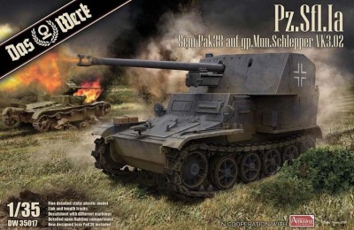 Das Werk DW35017 5 см Pak 38 auf Schlepper VK3.02 1/35