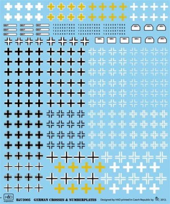 HAD J72005 Decal German crosses 1/72