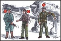CMK F72042 Japanese Army Pilots (2 fig.) And Mechanics WW II 1/72