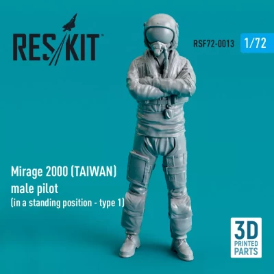 Reskit F72013 Mirage 2000 TAIWAN male pilot - standing 1 1/72
