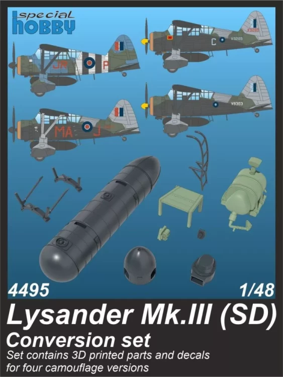 CMK SP4495 Lysander Mk.III (SD) Conversion Set w/ decals 1/48