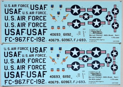 Ldecals Studio LDS-72008 1/72 Decals Sky over Vietnam - MiG's Rivals Part 1
