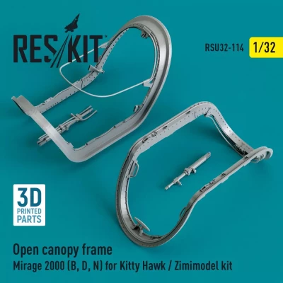 Reskit U32114 Open canopy frame Mirage 2000 B,D,N (KITTYH) 1/32