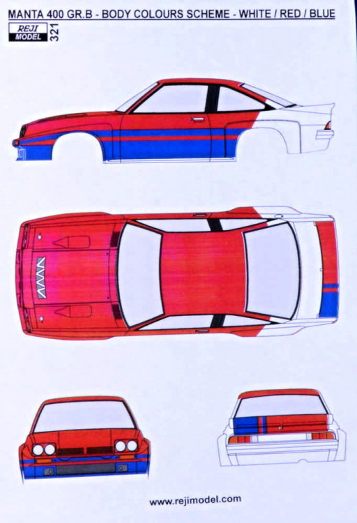 Reji Model 321 Manta 400 GR.B 1985 Manx Rallye 2nd place 1/24
