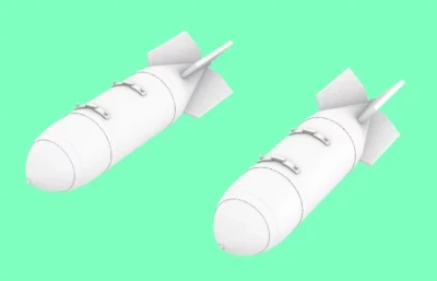 Lf Model 3D7207 BINC 400 Incendiary bombs - 2 pcs. (3D Print) 1/72