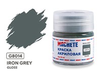 Machete G8014 Краска акриловая Iron grey (Металлический серый, глянцевый) 10 мл.