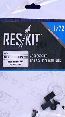 Reskit RS72-0222 Mitsubishi F-2 wheels (HAS) 1/72
