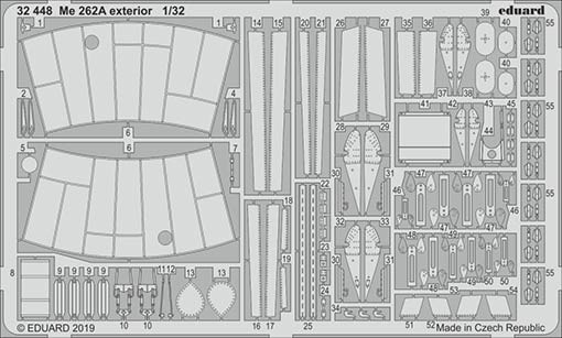 Eduard 32448 SET Me 262A exterior (REV)