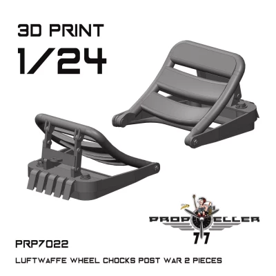 77 Propeller 77PRP-7022 Luftwaffe wheel chocks - post war (2 pcs.) 1/24