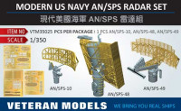 Veteran models VTM35025 MODERN US NAVY AN/SPS RADAR SET 1/350