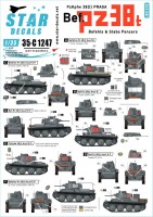 Star Decals 35-C1247 Pz.Kpfw 38(t) Praga. Befehls and Stabs Panzers. Eastern Front 1941-42 1/35