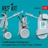 Reskit RSU48-619 F-4B/N Phantom II land.gears w/weighted wheel 1/48
