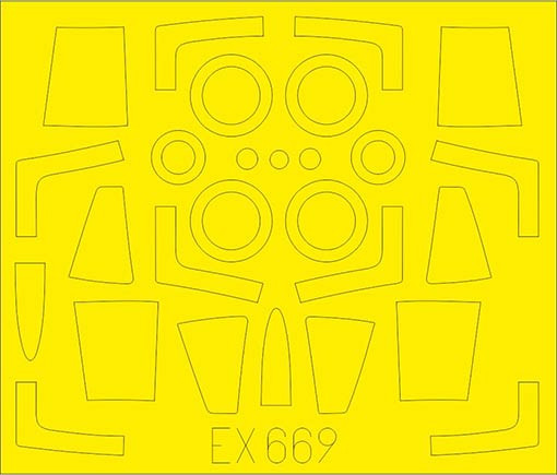 Eduard EX669 Mask 1/48 F-104J TFace (KIN)