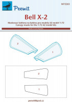Peewit M72263 Canopy mask Bell X-2 (AZ) 1/72