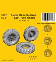 CMK SP3152 Austin K2 Ambulance / K30 Truck Wheels (AIRF) 1/35