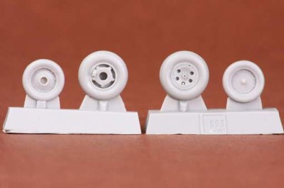 Sbs Model 48046 Folland Gnat T.1 wheel set (AIRFIX) 1/48
