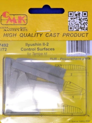 CMK 7492 Ilyushin IL-2 Control Surfaces (TAM) 1/72
