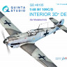 Quinta studio QD48105 Bf 109C/D (для модели Modelsvit) 3D Декаль интерьера кабины 1/48