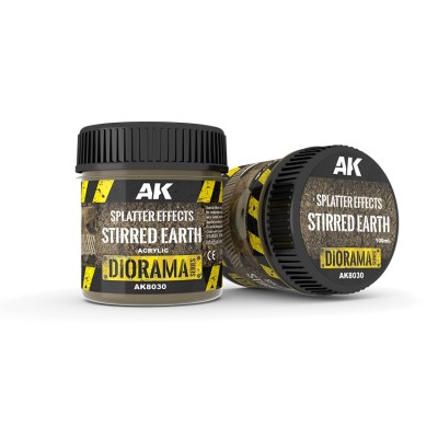 AK Interactive AK-08030 Пигмент Splatter Effects Stirred Earth 100ml (Эффект брызг)