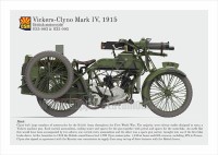 Copper State Models B35-003 Британский мотоцикл Vickers-Clyno Mark IV, 1915 1/35