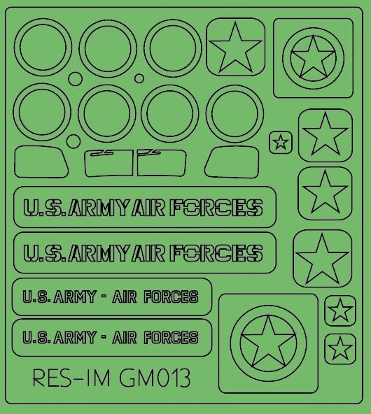 RES-IM RESIMG4813 1/48 Masks for Airfield Fuel Truck (TAM 32579)