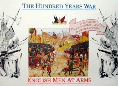 Accurate figures 7206 HUNDRED YEARS WAR ENGLISH MEN AT ARMS 1400 1:72