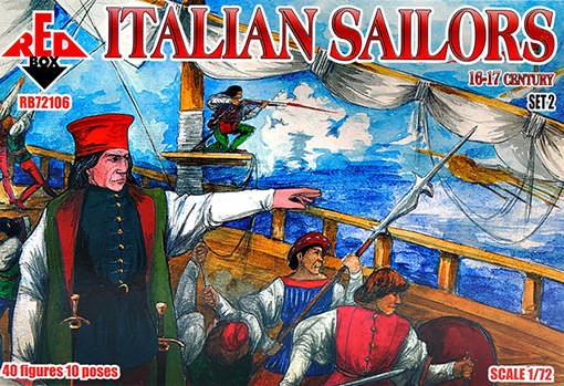 Red Box 72106 Italian Sailors 16-17 century. Set 2