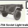 TP Model T-3506 GAZ-704 Soviet Light Trailer (resin kit) 1/35