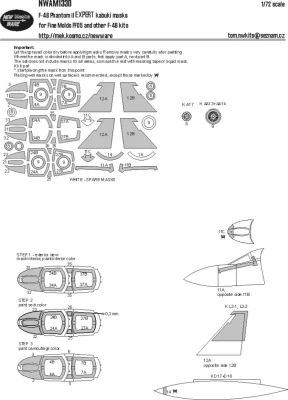 New Ware NWA-M1330 Mask F-4B Phantom II EXPERT (FINEM) 1/72
