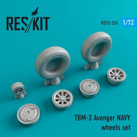 Reskit RS72-0231 TBM-3 Avenger NAVY wheels (ACAD/HAS) 1/72