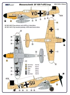AML AMLC32029 Decals Messerschmitt Bf 109 F-4/R3 Aufklarer 1/32