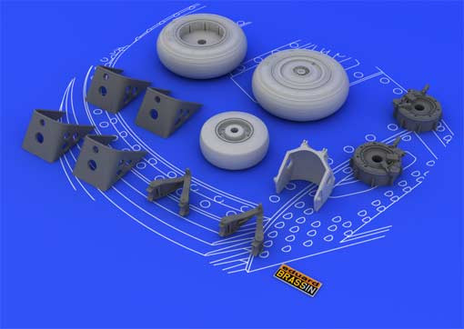 Eduard 648053 1/48 Набор дополнений Su-27 wheels