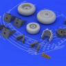 Eduard 648053 1/48 Набор дополнений Su-27 wheels
