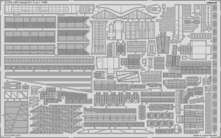 Eduard 53272 SET USS Intrepid CV-11 pt.1 (TRUMP) 1/350