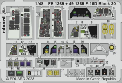 Eduard BIG49384 F-16D Block 30 (Kin) 1/48