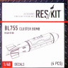 Reskit RS48-0108 BL755 Cluster Bomb (4 pcs.) 1/48