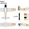 Miniwing Plastic MINI315 North-American T-28A Trojan - Mexico 1/144