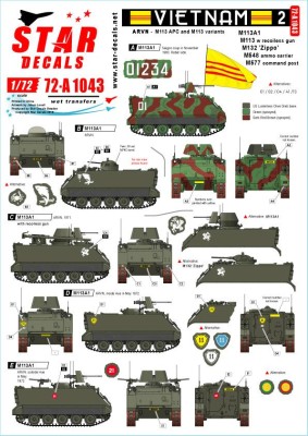 Star Decals 72-A1043 Vietnam 2 1/72