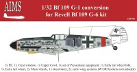 Aims AIMS32P011 Messerschmitt Bf-109G-1 conversion 1/32