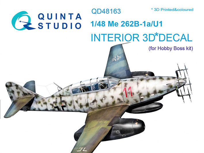 Quinta studio QD48163 Me 262B-1a/U1 (для модели HobbyBoss) 1/48