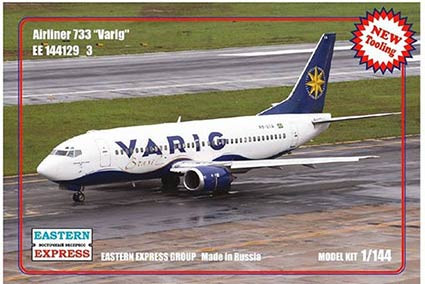 Восточный Экспресс 144129_3 Авиалайнер Б-737-300 VARIG ( Limited Edition ) 1/144